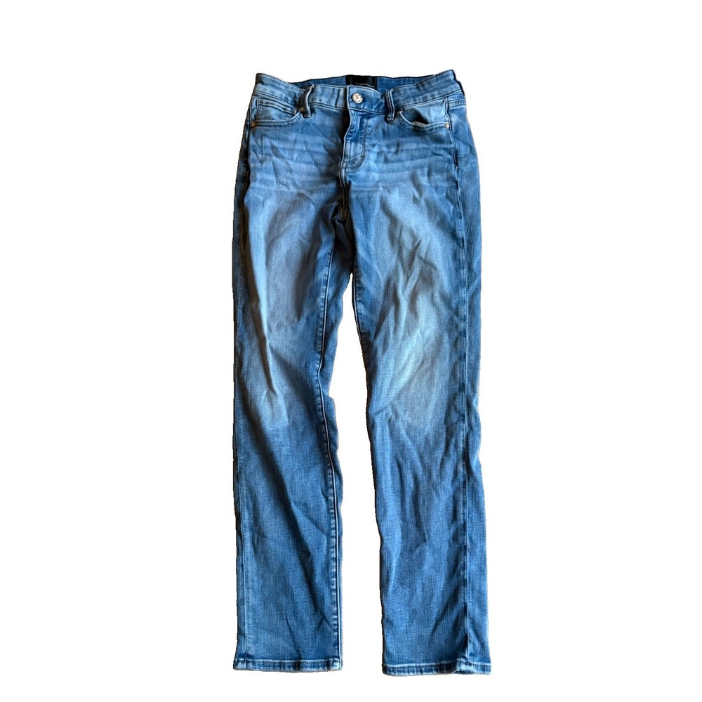 White House Black Market Jeans Size 6 Womens Blue Stretch Pants Mid Rise Skinny
